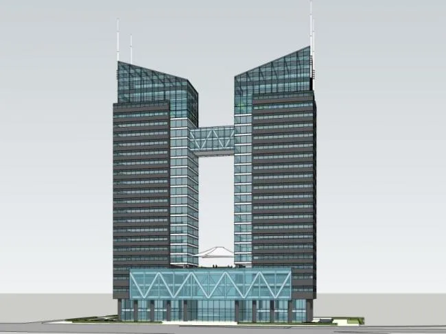 Sketchup Office Model | Super High rise Office Building, Modern Style