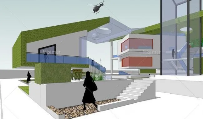 Sketchup School Model | Kindergarten, School, Educational Architecture, Modern Style