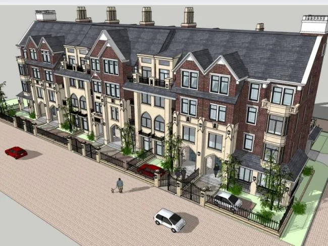 Sketchup Villa Model | Stacked Villa, British Style