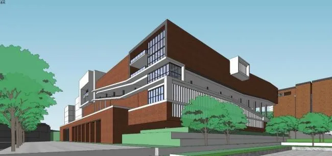 Multi-Story Mountain Primary and Secondary School | Modern Educational Architecture by SketchUp School