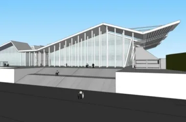Modern Multi-Story Gymnasium Model in SketchUp-BIM WORLD