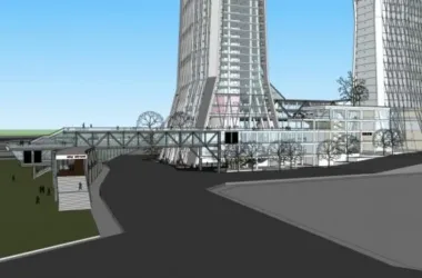 SketchUp Office Model | Modern Super High-Rise Hotel Design-BIM WORLD