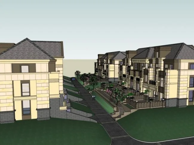 Sketchup Villa Model | Multi row Villa, Modern Style