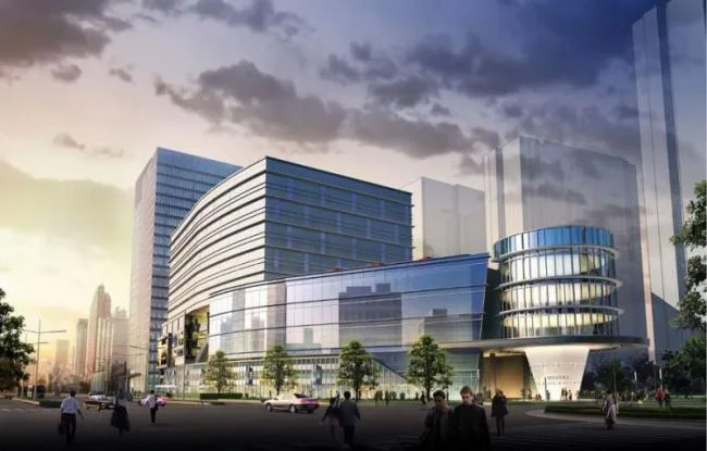 Sketchup Complex Model | Shanghai Longyu International Plaza, a multi story high-rise mixed use complex, commercial, office, modern style