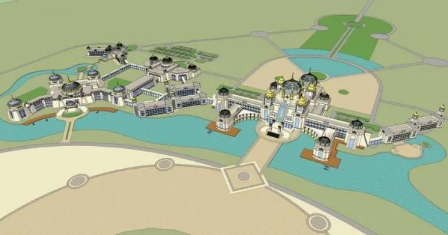 Sketchup Hotel Model | Multi story Hotel, Mongolian Ethnic Style, Classical Style