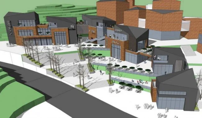 Sketchup Business Model | Multi layer Mountain Business, Modern Style