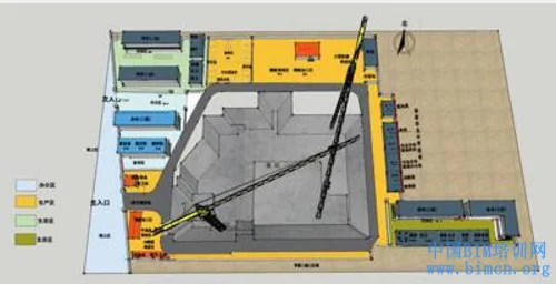 Construction Plan Layout of Foundation Pit Stage