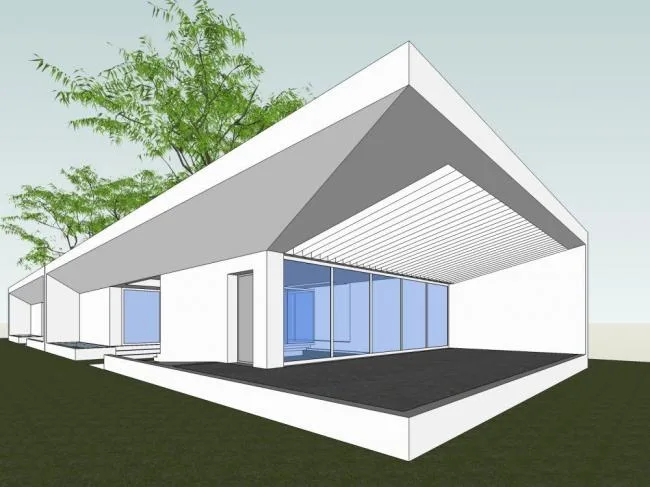 Sketchup Villa Model | Solo Villa, Modern Style