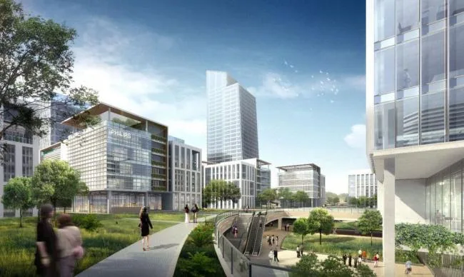Sketchup Complex Model | Multi story high-rise mixed use, commercial complex, modern style, hotel office