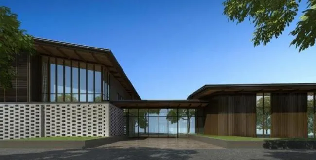 Sketchup Business Model | Multi story clubhouse, modern style, courtyard at the foot of Lishan Mountain in Lintong, Xi'an