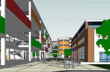 Modern Multi-Story School Building Design | Educational Architecture in SketchUp-BIM WORLD