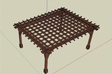 SketchUp Material Model: Flower Rack Gallery Component-BIM WORLD