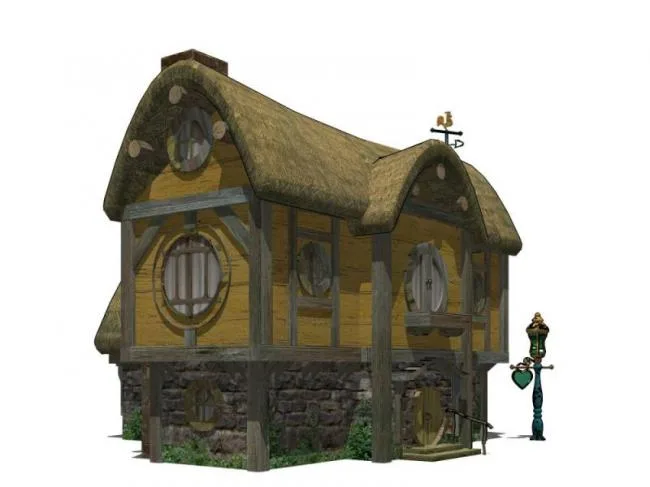Sketchup Villa Model | Cabin, Classical Style