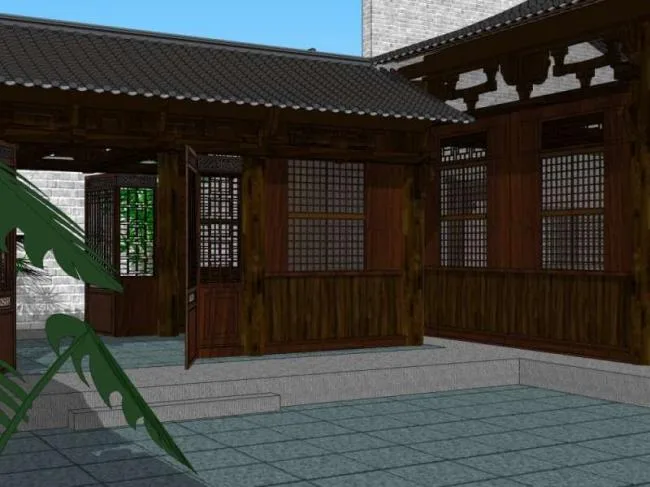Sketchup Ancient Architecture Model | Multi story Courtyard, Chinese Style, Ancient Architecture