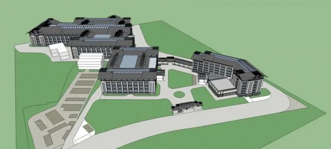 Sketchu Industrial Building | Multi story Building, Industrial Park, New Chinese Style
