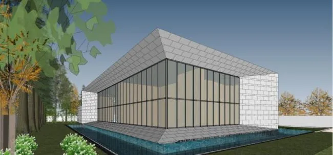 Sketchup Business Model | Sales Office, Modern Style