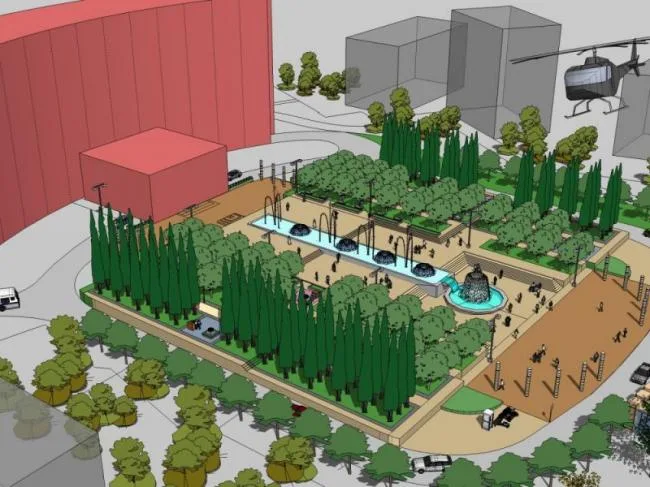 Sketchup Landscape Model | Residential Landscape, Residential Landscape, European Style