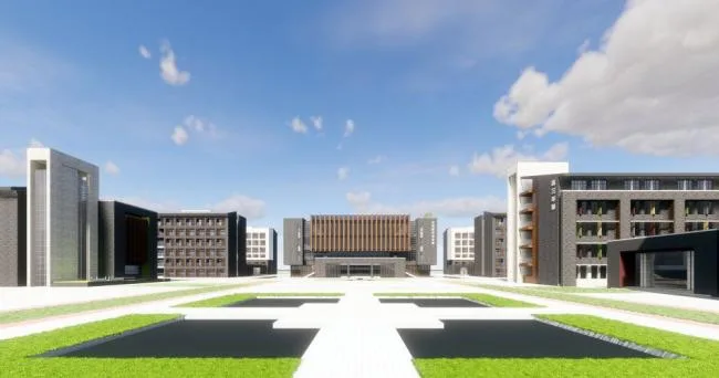Sketchup School Model | Multi-story School, Middle School Campus, Educational Architecture, Modern Style