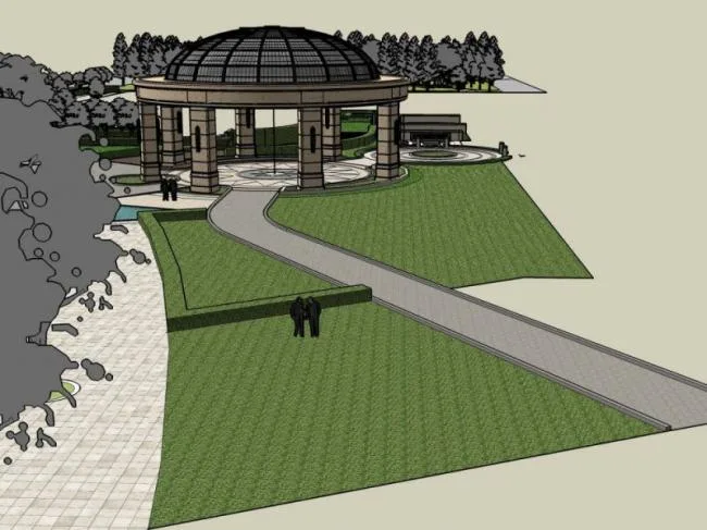 Sketchup Landscape Model | Pavilion Landscape, European Style, Classical Style