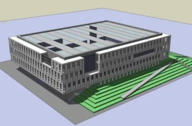 Modern Multi-Story Gymnasium Model in SketchUp-BIM WORLD