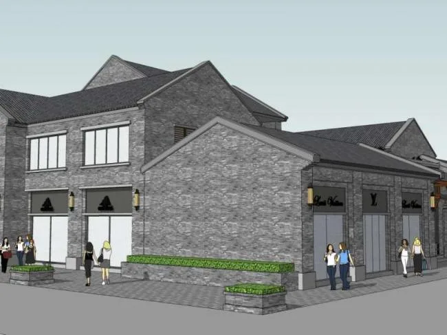 Sketchup Business Model | Stacked Villas, Commercial, Chinese Style