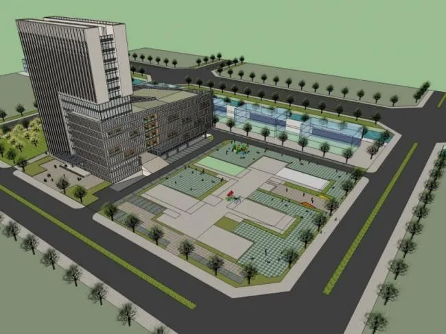 Sketchup Office Model | High rise Office Building, Modern Style