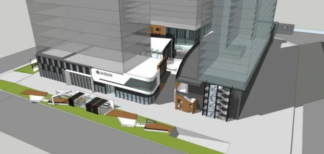 Sketchup Complex Model | High rise Commercial Complex, Modern Style