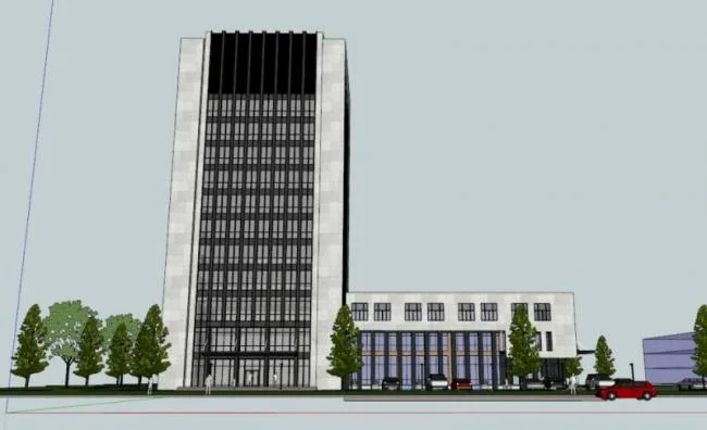 Sketchup Office Model | High rise Office Building, Modern Style