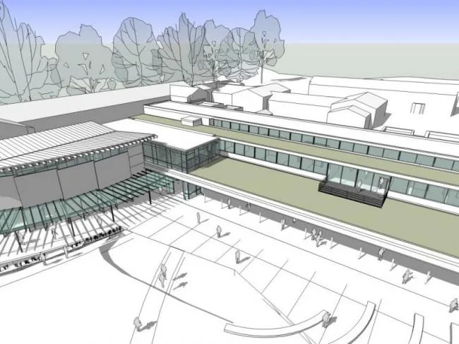 Sketchup Business Model | Multi story Clubhouse, Modern Style