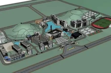Modern Multi-Story School Campus Model in SketchUp-BIM WORLD