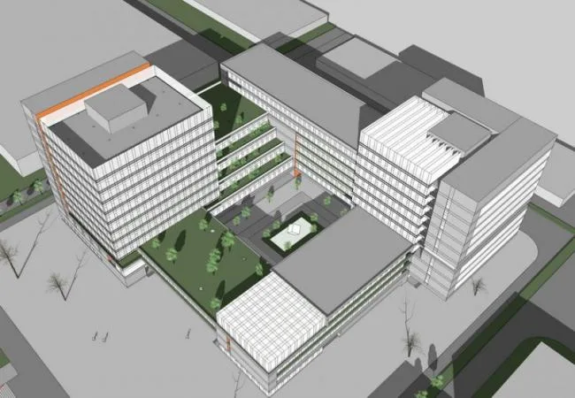 Sketchup Residential Model | Multi story Office Building, Modern Style