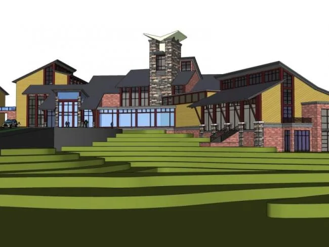 Sketchup Business Model | Clubhouse, Modern Style