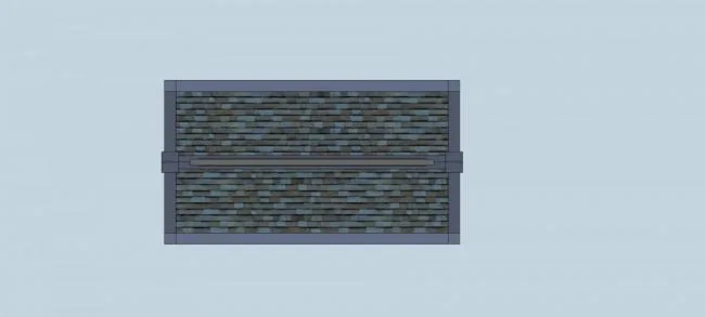 SketchUp Material Model: Chinese-Style Courtyard Gate Components