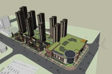 SketchUp Complex Model: Multi-Story Commercial and Classical Residential Building-BIM WORLD