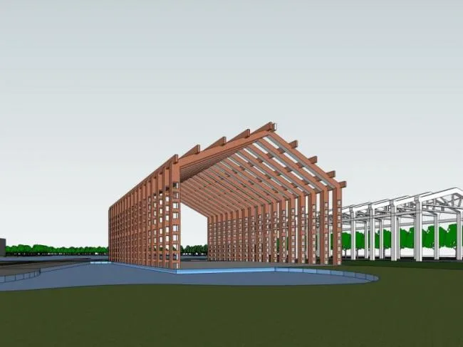 Sketchup Landscape Model | Park Landscape, Modern Style