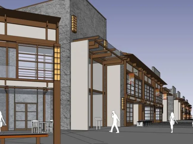 Sketchup Complex Model | Multi story Commercial Complex, Modern Style