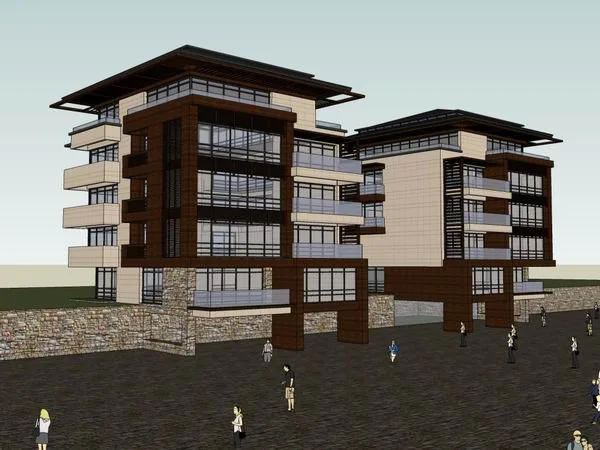 Sketchup Villa Model | Villa, Modern Style