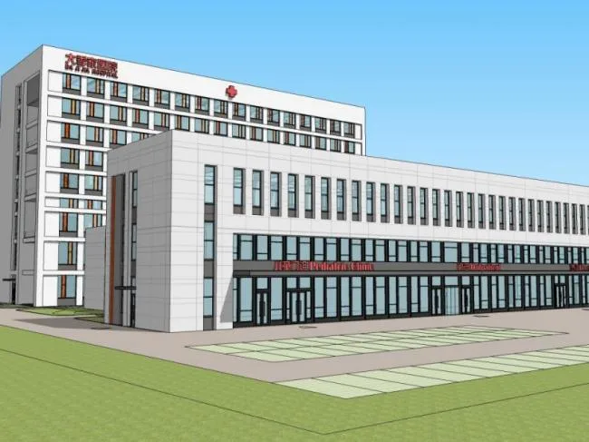 Sketchup Hospital Model | Multi story Hospital, Medical Building, Modern Style