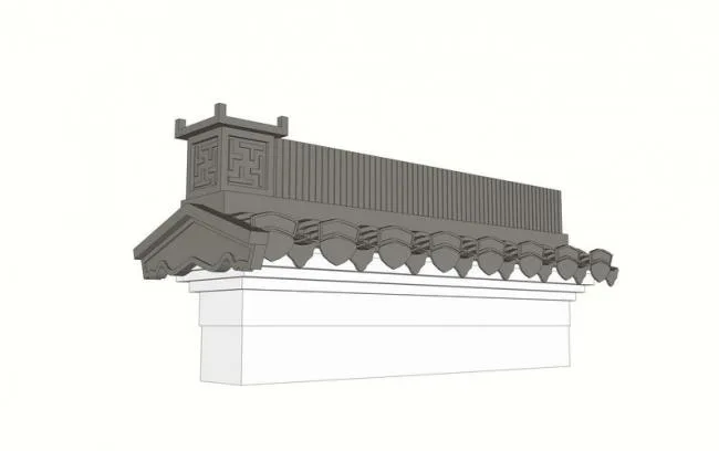 Sketchup Material Model | Huizhou Horsehead Wall Su Model Material Component