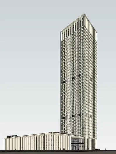 Modern High-Rise Office Design: Bank of China Building in SketchUp