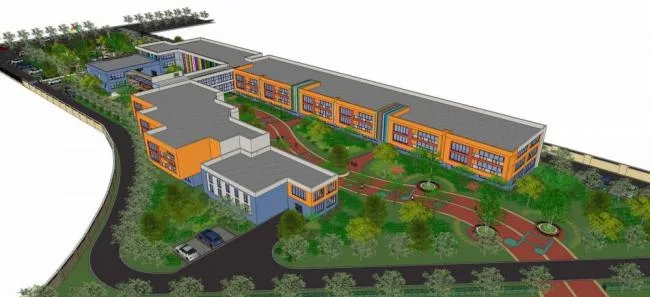 Sketchup School Model | Multi story Kindergarten, Landscape, Educational Architecture, Modern Style