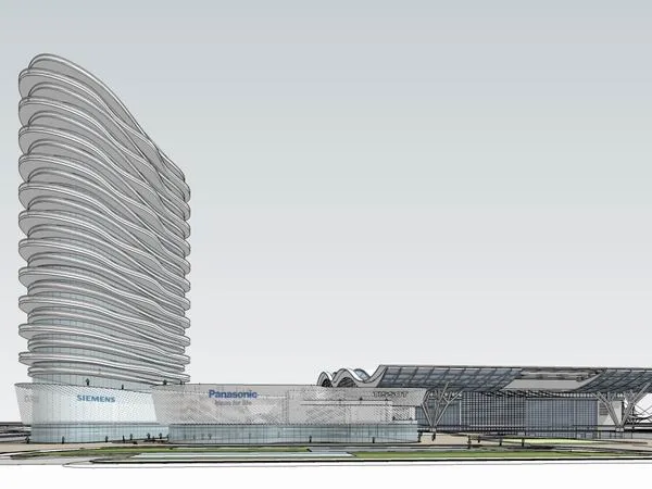 Sketchup Complex Model | Multi story High rise Complex, Office Building, Hotel, Commercial, Modern Style