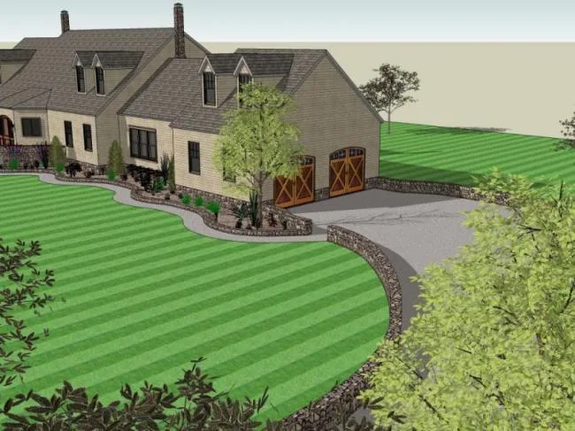 Sketchup Villa Model | Villa, Modern Style