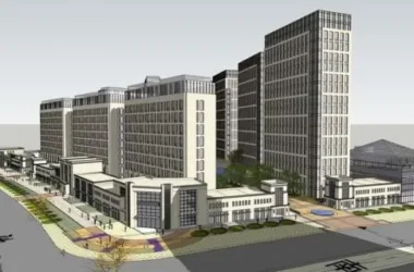 Modern High-Rise Residential Building with Ground Floor Commercial Space | SketchUp Model-BIM WORLD
