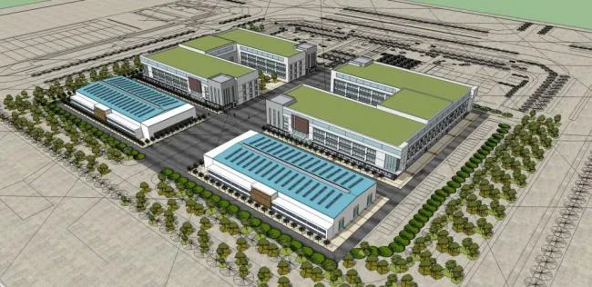 Sketchu Industrial Building | Multi story factory building, industrial architecture, modern style