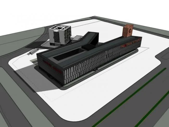 Sketchup Complex Model | Multi story Commercial Complex, Office, Hotel, Modern Style