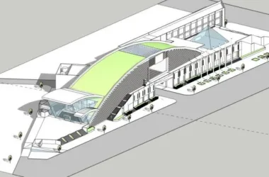 Modern Cultural Architecture: SketchUp Exhibition Hall Model-BIM WORLD