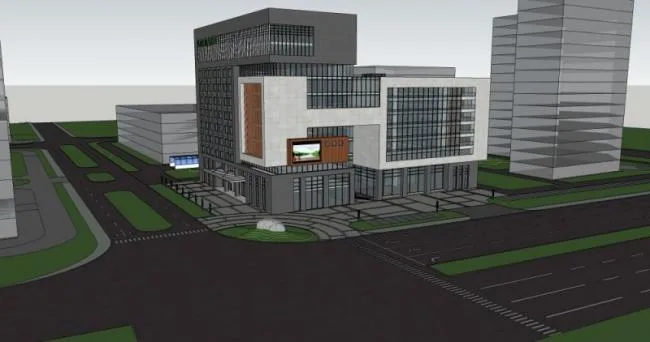 Sketchup Office Model | Multi story Office Building, Modern Style