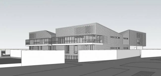 Sketchup Cultural Model | Multi story Art Museum, Modern Style, Cultural Architecture