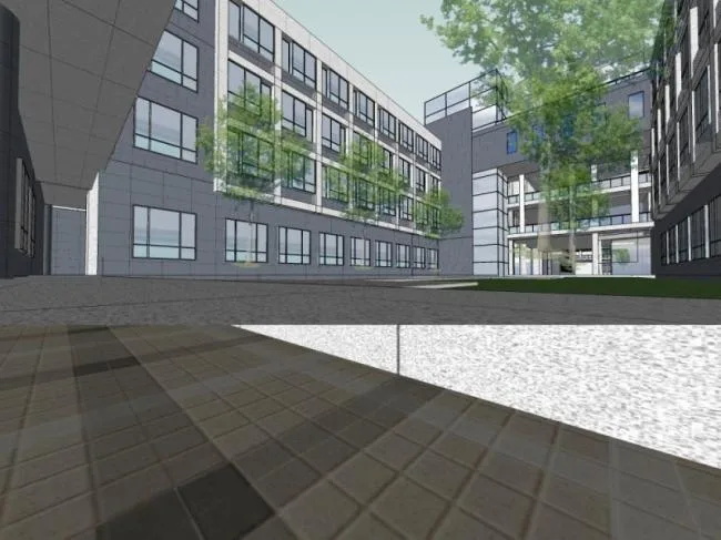 Sketchup School Model | Multi story University Campus, Educational Architecture, Modern Style